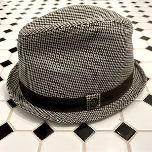 NWOT Goorin Bros Brown and Black Houndstooth Fedora
